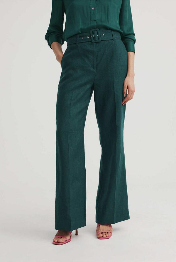 Linen Wide Leg Witchery Trousers