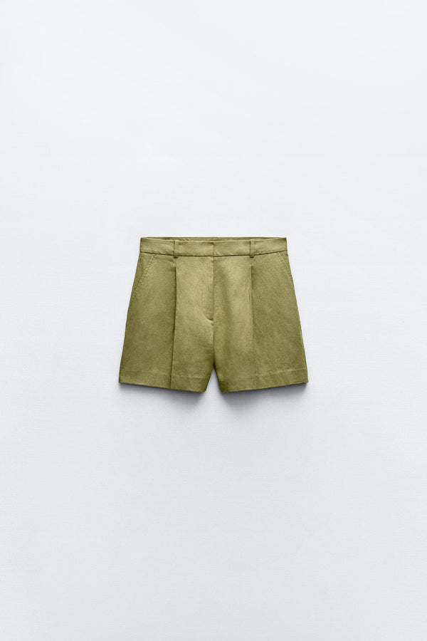 Linen Bermuda Shorts