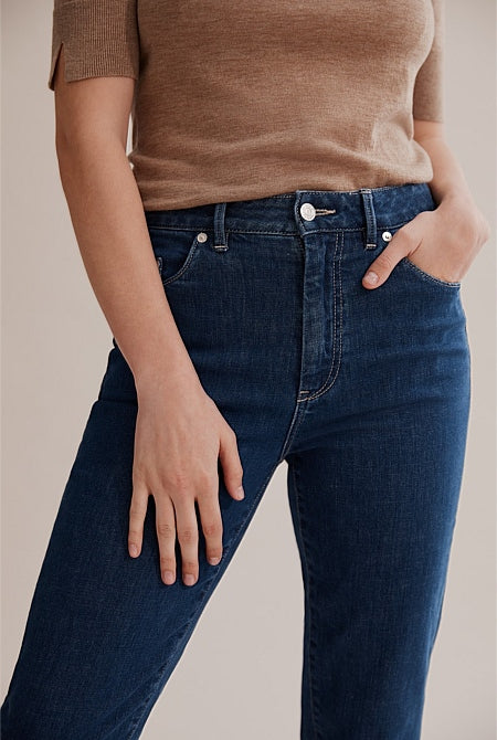 Recycled Cotton Tapered Jeans